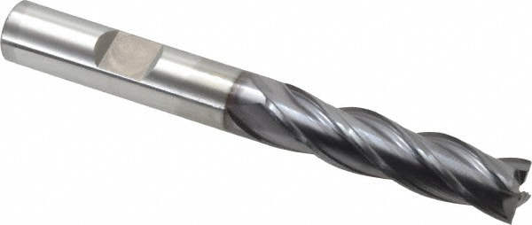 OSG 5460508 Square End Mill: 3/8 Dia, 1-1/2 LOC, 3/8 Shank Dia, 3-1/4 OAL, 4 Flutes Image