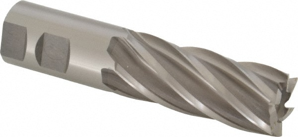 OSG 5476100 Square End Mill: 1-1/4 Dia, 3 LOC, 1-1/4 Shank Dia, 5-1/2 OAL, 6 Flutes, Cobalt Image