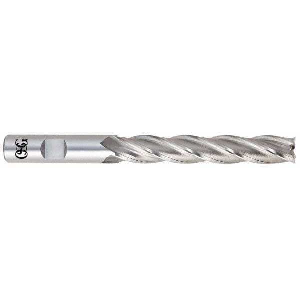 OSG 5570500 Square End Mill: 3/8 Dia, 2-1/2 LOC, 3/8 Shank Dia, 4-1/4 OAL, 4 Flutes, Cobalt Image