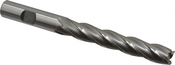 OSG 5571100 Square End Mill: 1/2 Dia, 3 LOC, 1/2 Shank Dia, 5 OAL, 4 Flutes, Cobalt Image