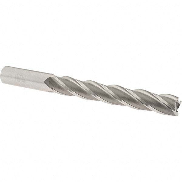 OSG 5572100 Square End Mill: 5/8 Dia, 4 LOC, 5/8 Shank Dia, 6-1/8 OAL, 4 Flutes, Cobalt Image