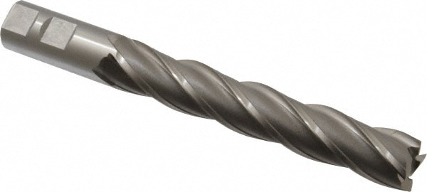 OSG 5574100 Square End Mill: 7/8 Dia, 5 LOC, 7/8 Shank Dia, 7-1/4 OAL, 4 Flutes, Cobalt Image