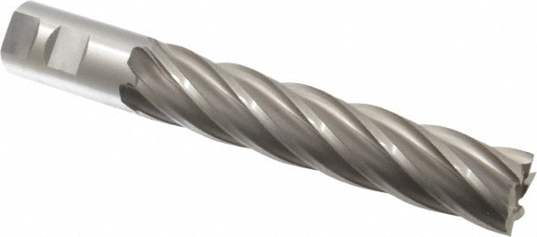 OSG 5576100 Square End Mill: 1-1/4 Dia, 6 LOC, 1-1/4 Shank Dia, 8-1/2 OAL, 6 Flutes, Cobalt Image