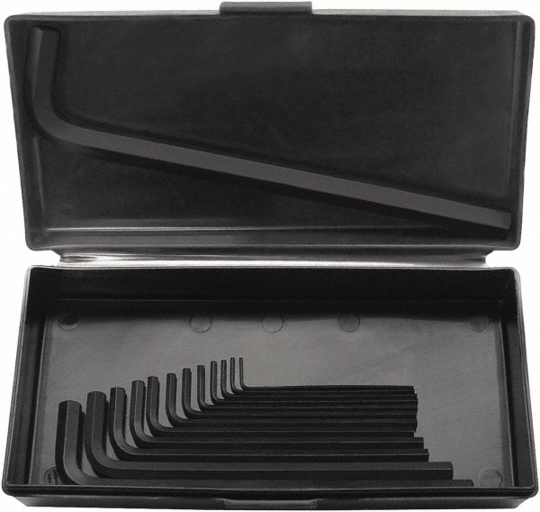 13 Piece L-Key Hex Key Set - Hex Range 1/16 to 1/2", 9" OAL, Protanium High Torque Steel