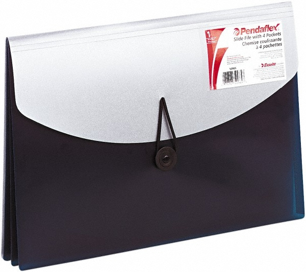 Pendaflex 81/2 x 11", Letter Size, Blue; Silver, File Jackets