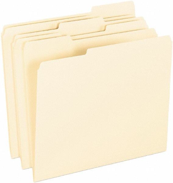 Pendaflex File Folders with Top Tab Letter, Manila, 100/Pack MSC