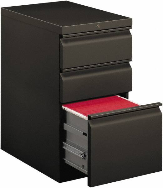 Black Pro Series Two Drawer Mobile Pedestal File Cabinet 23 deep 