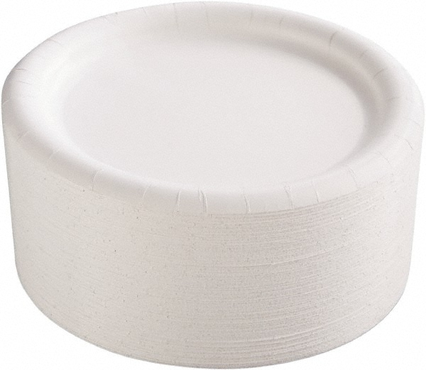 AJM Packaging Corporation White Paper Plates, 9 Diameter