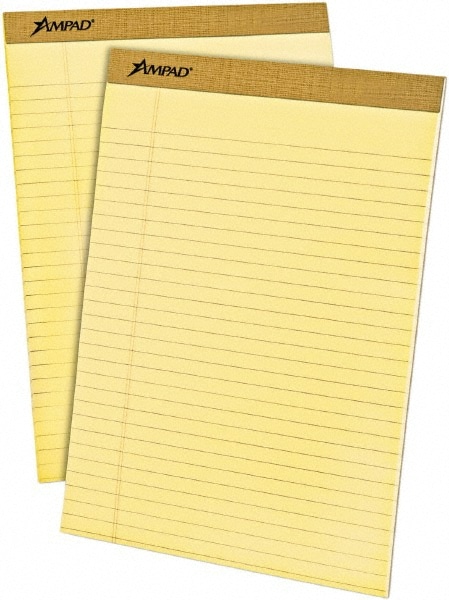 Writing Pad: 50 Sheets, Legal Ruled, Yellow Paper