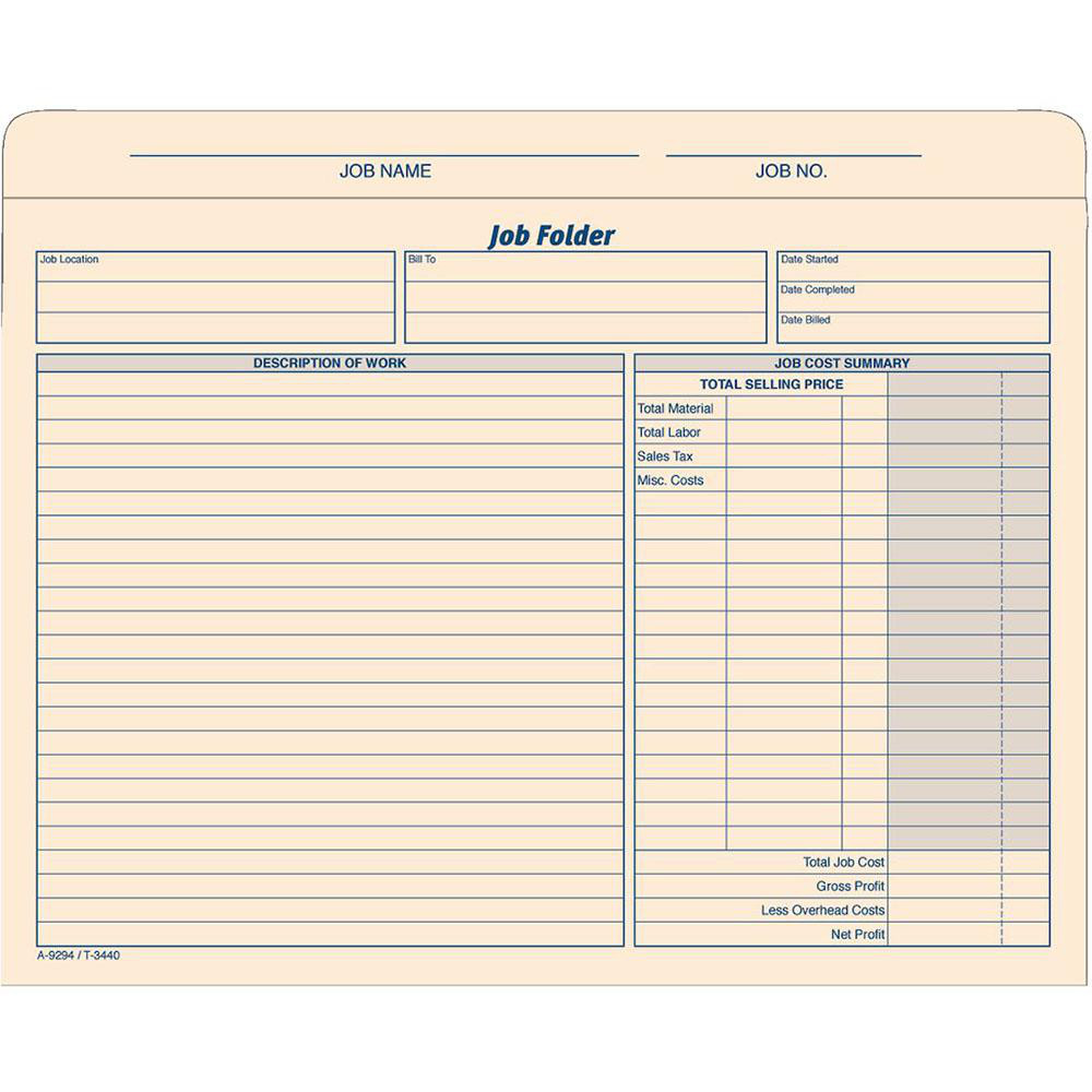 TOPS - File Folders with Top Tab: Letter, Manila, 20/Pack | MSC Direct