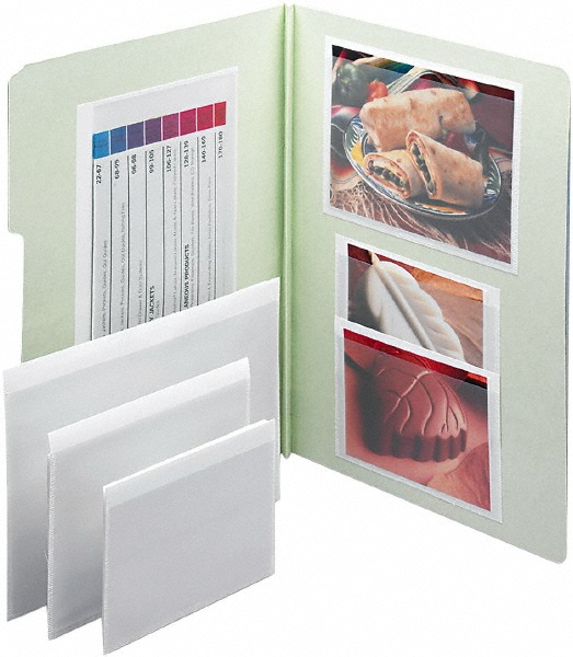 Samsill - Label Holder Binder: Card, Clear, 100/Pack | MSC Direct