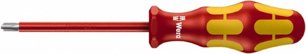 Wera #1, 7-1/4" OAL, Insulated Phillips Screwdriver - 3-1/8" Blade Length, Round Shank, Ergonomic Handle | Part #05006450001