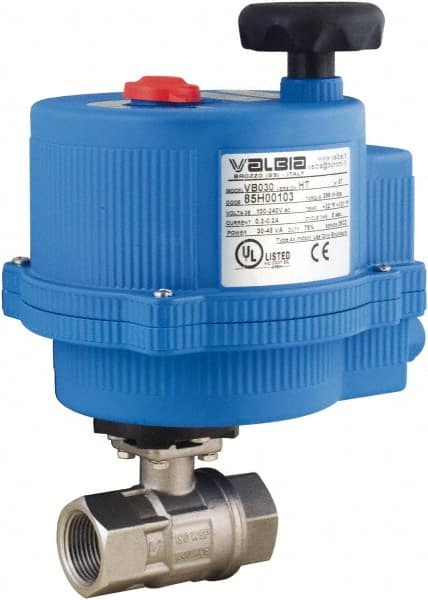 BONOMI 8E067-002 1/2 Motorized Automatic Ball Valve: 1/2" Pipe, 1,000 & 150 Max psi, 316 Stainless Steel 