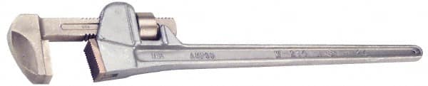 Non-Sparking Pipe Wrench: 24" OAL, Aluminum Bronze & Aluminum