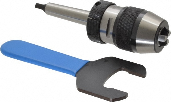 Accupro SPS130200 Drill Chuck: 1/32 to 1/2" Capacity, Integral Shank Mount, 2MT Image