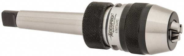 Accupro SPS080200 Drill Chuck: 1/64 to 5/16" Capacity, Integral Shank Mount, 2MT Image