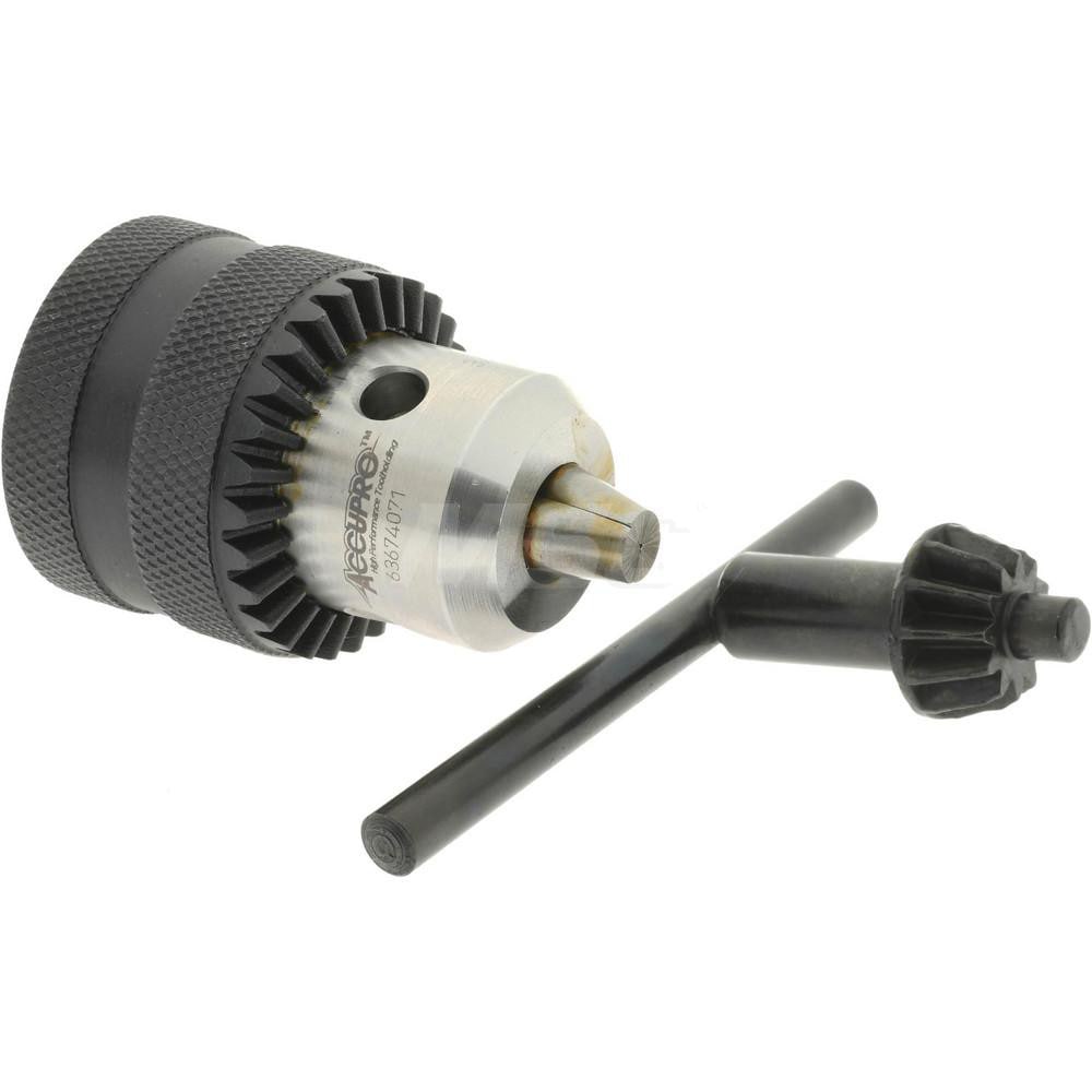 Accupro CH0100900 Drill Chuck: 1/32 to 3/8" Capacity, Threaded Mount, 3/8-24 Image