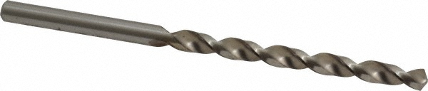 Cleveland #16 118° High Speed Steel Jobber Drill - Bright Finish, Right Hand Cut, Spiral Flute, Straight Shank, 3-3/8" OAL, Standard Point