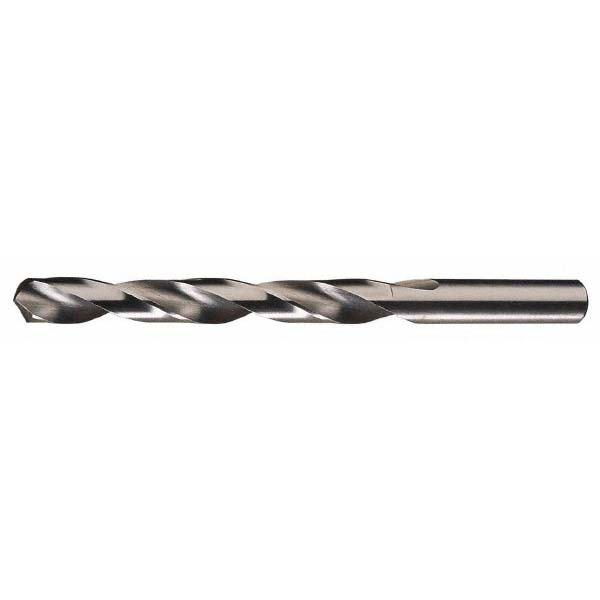 Jobber Length Drill Bit: #23 (0.1540) Dia, 118 deg, HSS - Bright/Uncoated Finish, 3-1/8" OAL, Right Hand Cut, Slow Spiral Flute, Straight-Cylindrical Shank