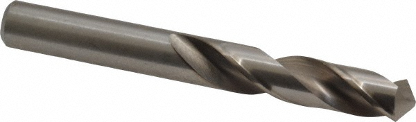 Screw Machine Drill Bit: Letter W (0.3860) Dia, 118 deg, HSS - Bright/Uncoated, 3-1/4" OAL, Right Hand Cut, 2 Flute, Regular Spiral Flute, Straight-Cylindrical Shank, Series 2120