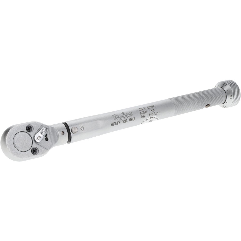 Micrometer Type Ratchet Head Torque Wrench: Foot Pound