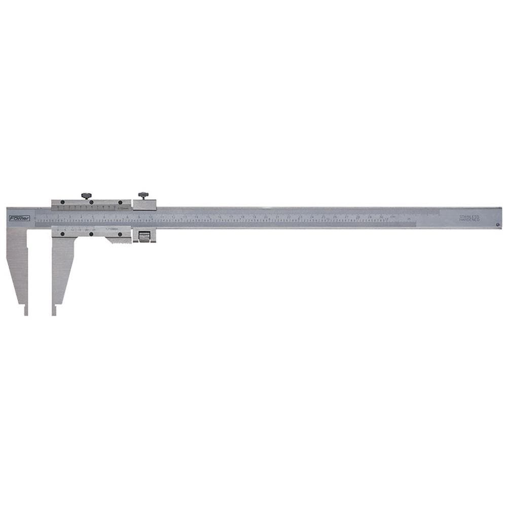 FOWLER 52-085-012 Vernier Caliper: 0.002" Accuracy, 0.001" Graduation, Stainless Steel Image