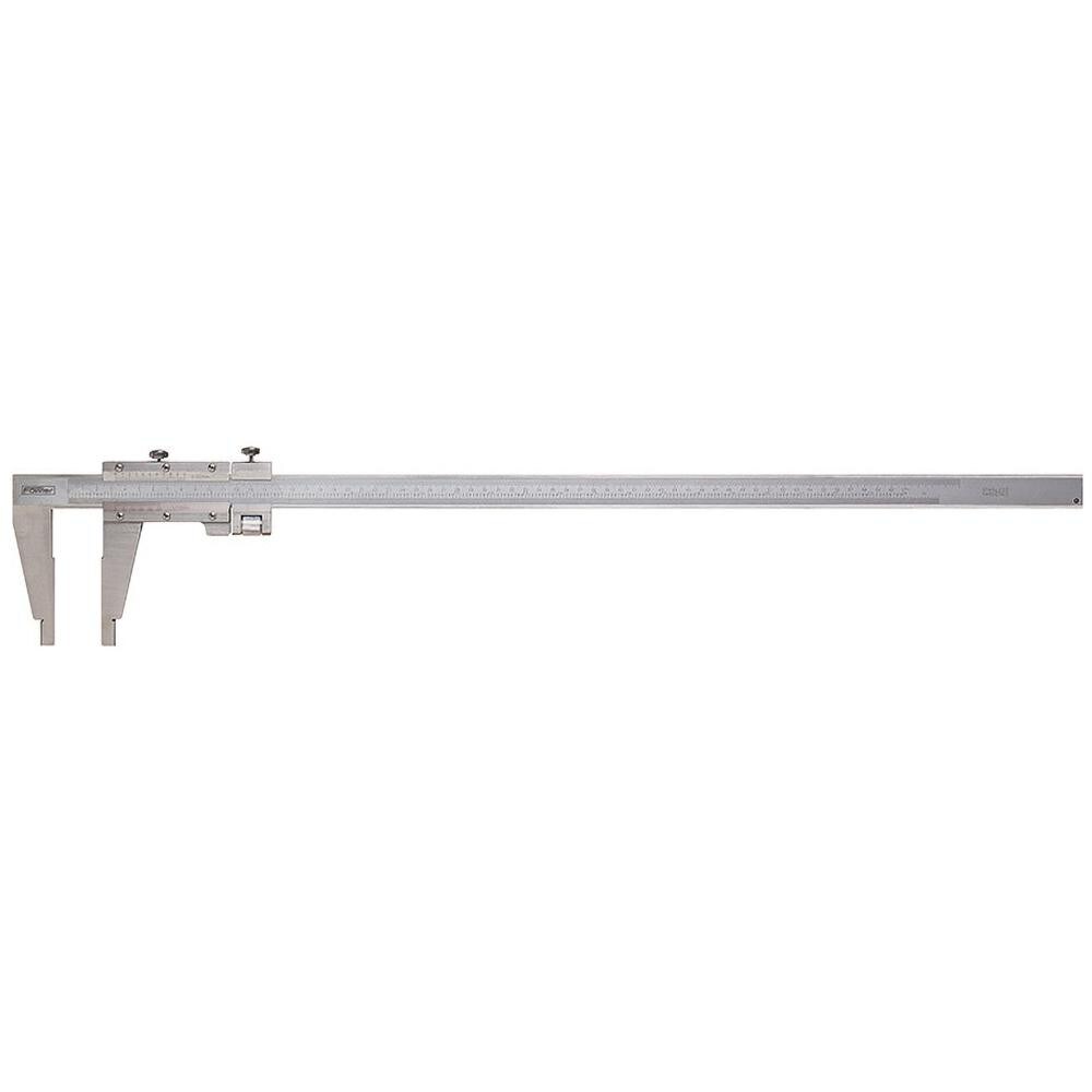 Vernier Caliper: 0 to 0.003" Accuracy, 0.001" Graduation, Stainless Steel