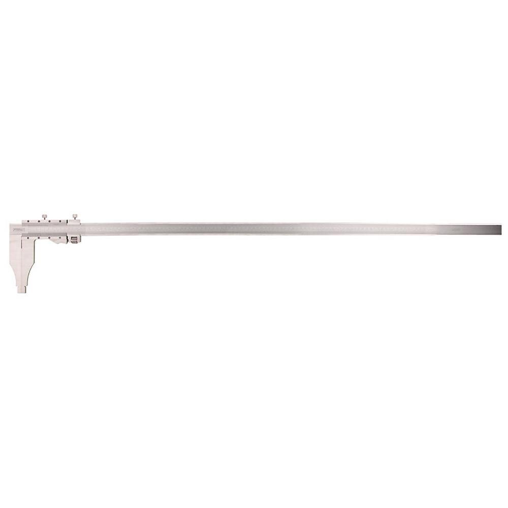 Vernier Caliper: 0 to 0.004" Accuracy, 0.001" Graduation, Stainless Steel