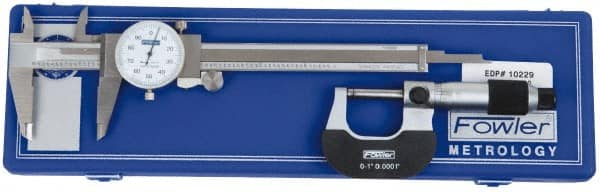 Machinist Caliper & Micrometer Kit: 3 pc