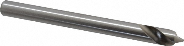 Spotting Drill: 3/4" Dia, 90 deg, 8" OAL, High-Speed Steel - 1-3/4" Flute Length, 3/4" Shank Dia, Bright/Uncoated Finish, Right Hand Cut, Series 2645