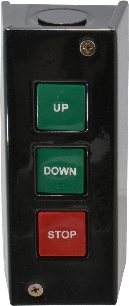 Value Collection PBS-602 Push-Button Control Station: Momentary, NO/NC, Up, Down & Stop Image