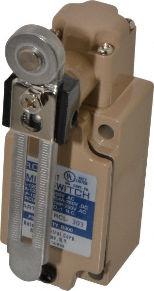 Value Collection RCL-303 General Purpose Limit Switch: SPDT, NC, Roller Lever, Side Image