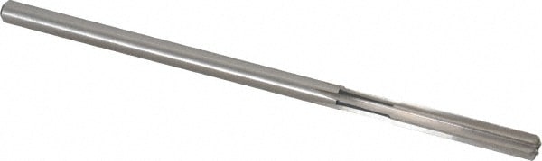 Cleveland C25438 Chucking Reamer: 7/32" Dia, 5" OAL, 1-1/4" Flute Length, Straight Shank, High Speed Steel Image