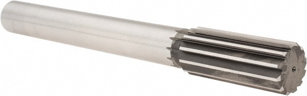 Cleveland C27195 Chucking Reamer: 1-1/2" Dia, 12-1/2" OAL, 3-1/2" Flute Length, Straight Shank, High Speed Steel Image