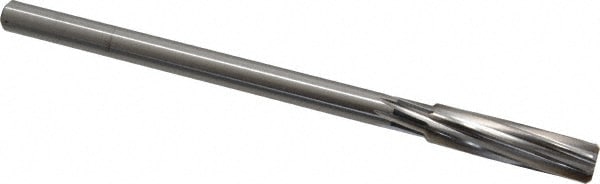 Cleveland C30335 Chucking Reamer: 17/32" Dia, 8" OAL, 2" Flute Length, Straight Shank, High Speed Steel Image