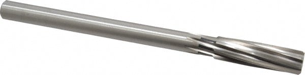 Cleveland C30800 Chucking Reamer: 3/4" Dia, 9-1/2" OAL, 2-1/2" Flute Length, Straight Shank, High Speed Steel Image