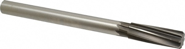 Cleveland C31061 Chucking Reamer: 7/8" Dia, 10" OAL, 2-5/8" Flute Length, Straight Shank, High Speed Steel Image