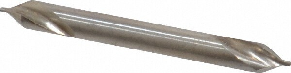 Combo Drill & Countersink: #00, 1/8" Body Dia, 1180, High Speed Steel