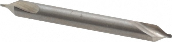 Combo Drill & Countersink: #0, 1/8" Body Dia, 1180, High Speed Steel