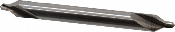 Combo Drill & Countersink: #2, 3/16" Body Dia, 1180, High Speed Steel