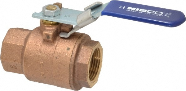 NIBCO NL950LA Standard Manual Ball Valve: 1" Pipe, Full Port Image