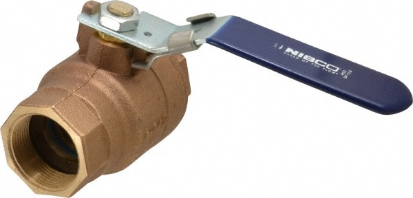 NIBCO NL951LC Standard Manual Ball Valve: 1-1/2" Pipe, Full Port Image