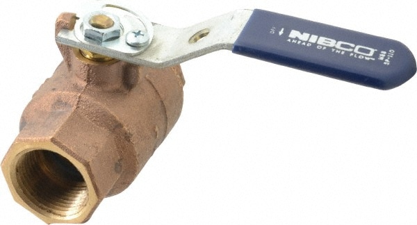 NIBCO NL95I0A Standard Manual Ball Valve: 1" Pipe, Full Port Image