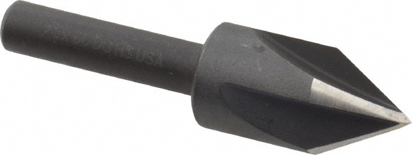 Cleveland C46210 1/2" Head Diam, 3/8" Shank Diam, 4 Flute 60° High Speed Steel Countersink Image