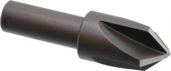 Cleveland C46224 3/4" Head Diam, 1/2" Shank Diam, 4 Flute 90° High Speed Steel Countersink Image