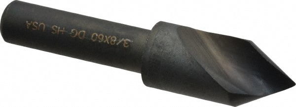 Cleveland C46107 3/8" Head Diam, 1/4" Shank Diam, 1 Flute 60° High Speed Steel Countersink Image