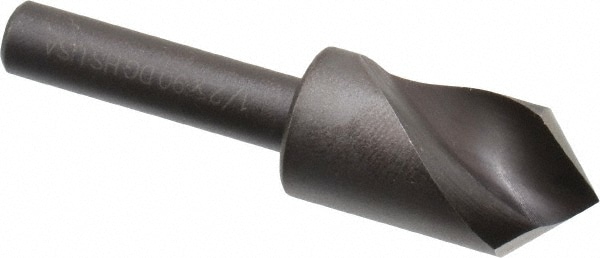 Cleveland C46115 1/2" Head Diam, 1/4" Shank Diam, 1 Flute 90° High Speed Steel Countersink Image