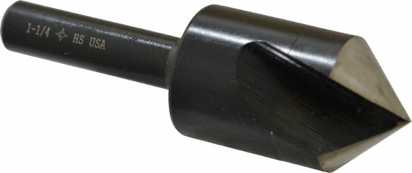 Cleveland C46138 1-1/4" Head Diam, 1/2" Shank Diam, 1 Flute 90° High Speed Steel Countersink Image