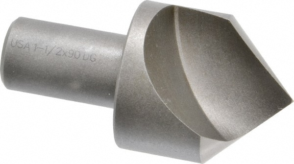 Cleveland C46140 1-1/2" Head Diam, 3/4" Shank Diam, 1 Flute 90° High Speed Steel Countersink Image