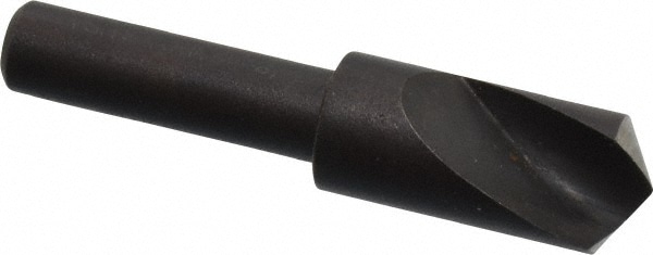 Cleveland C46112 3/8" Head Diam, 1/4" Shank Diam, 1 Flute 120° High Speed Steel Countersink Image